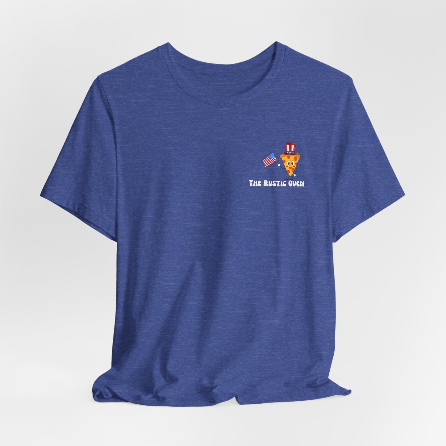 Party in the USA Pizza Tee - Patriotic 4th of July Graphic T-Shirt