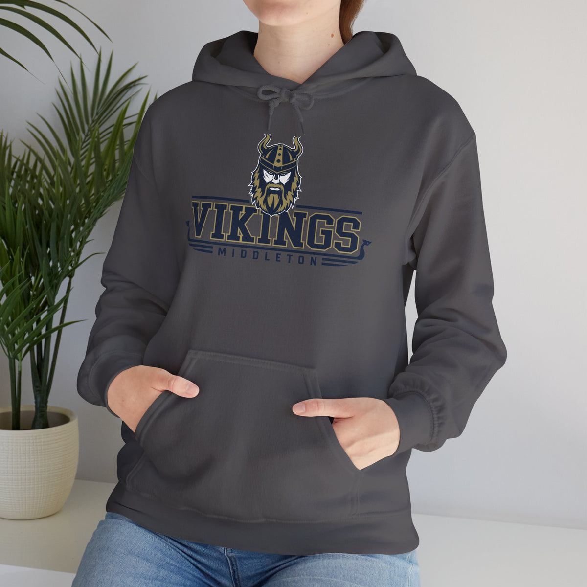 Vikings Medwayton Hoodie — Retro Viking Helmet Team Sweatshirt