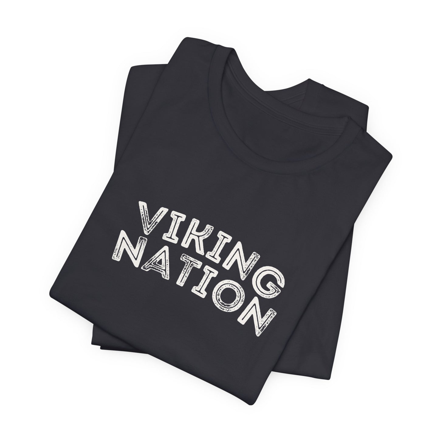 Viking Nation T‑Shirt – Retro Script Tee for Fans & Alumni