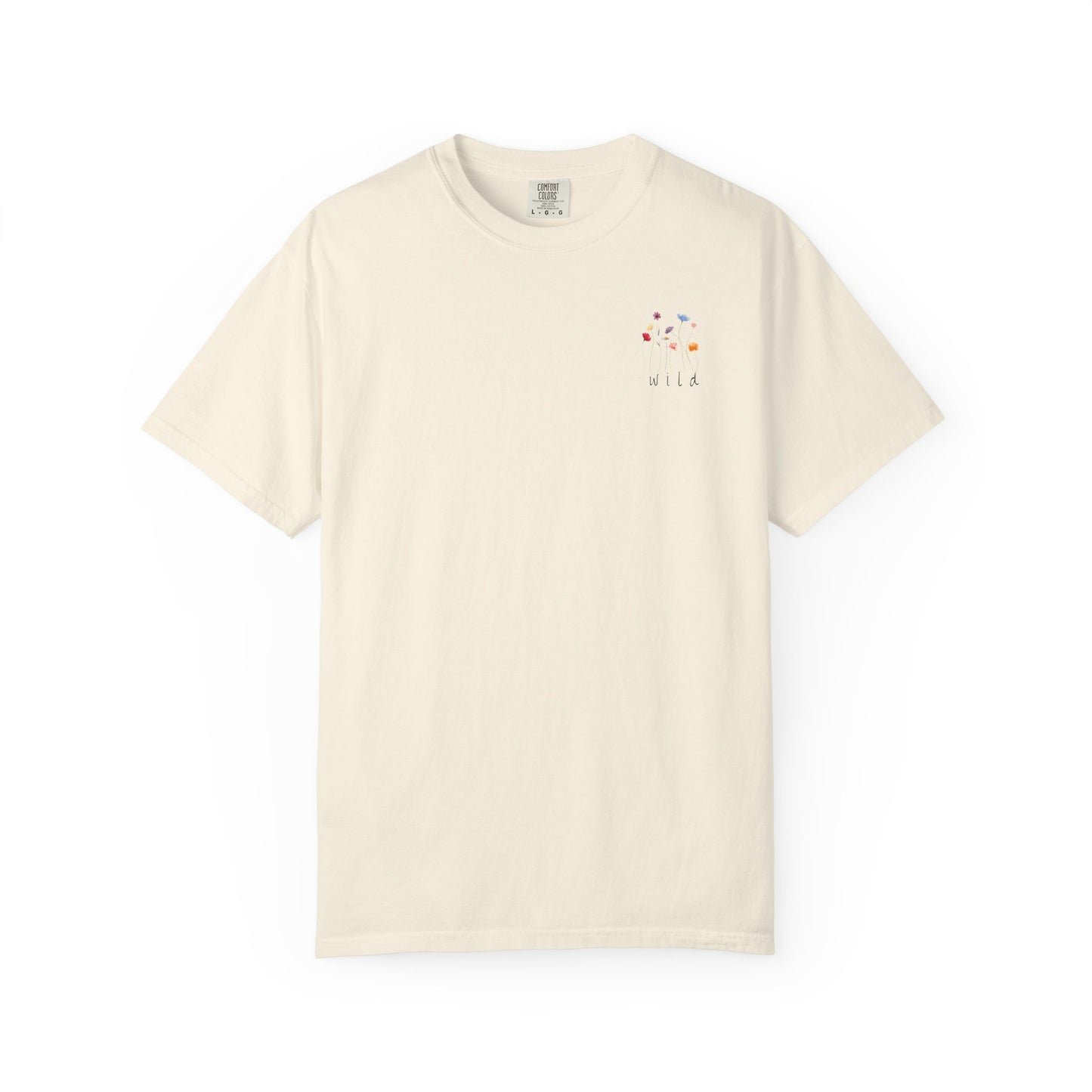 Minimalist Wild Flower Pocket T-Shirt