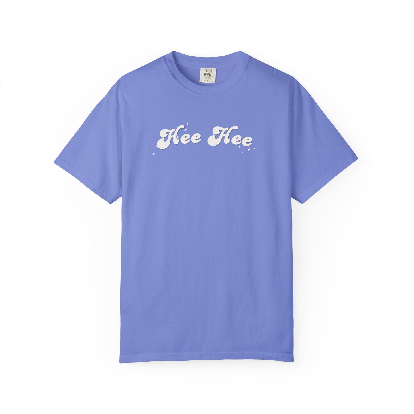 Hee Hee Graphic T-Shirt — Vintage Script Casual Tee