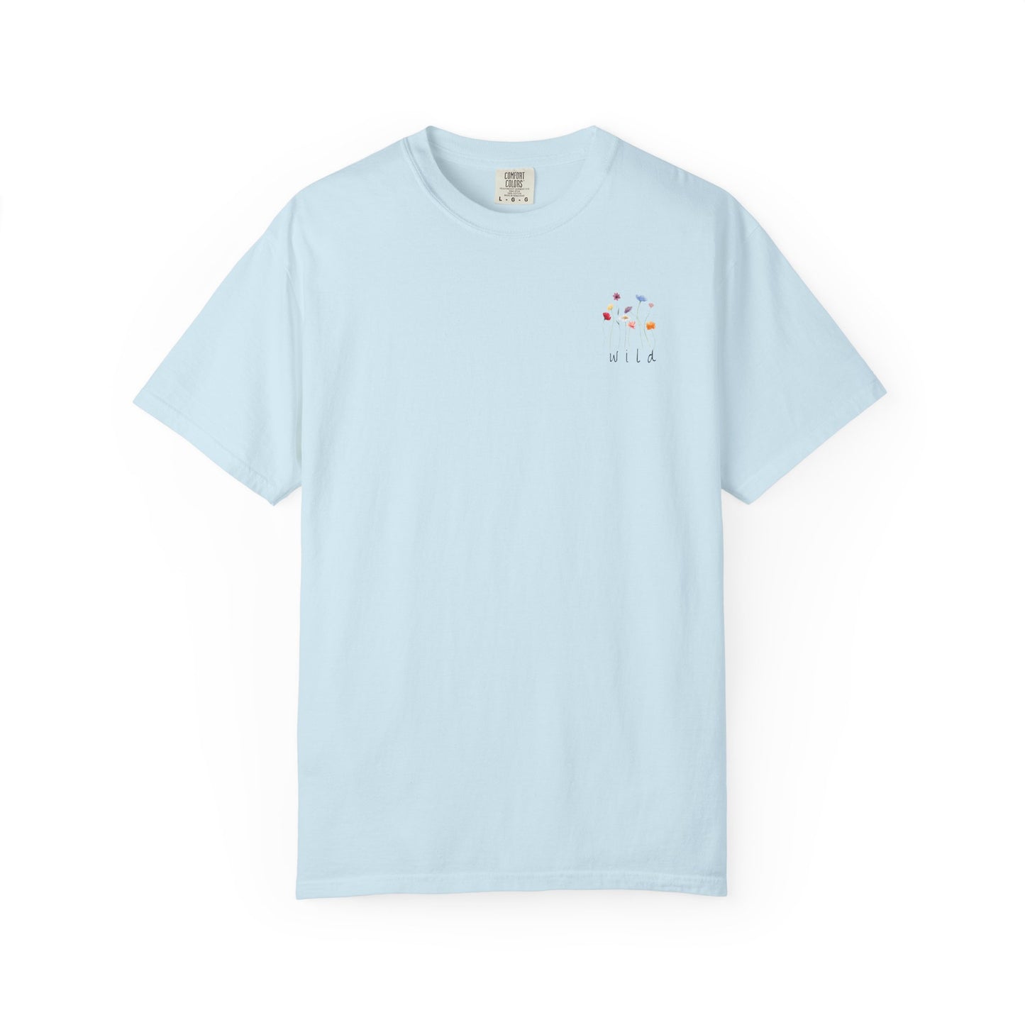 Minimalist Wild Flower Pocket T-Shirt