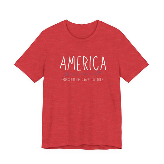 Patriotic Stars Tee — Subtle America Graphic T-Shirt