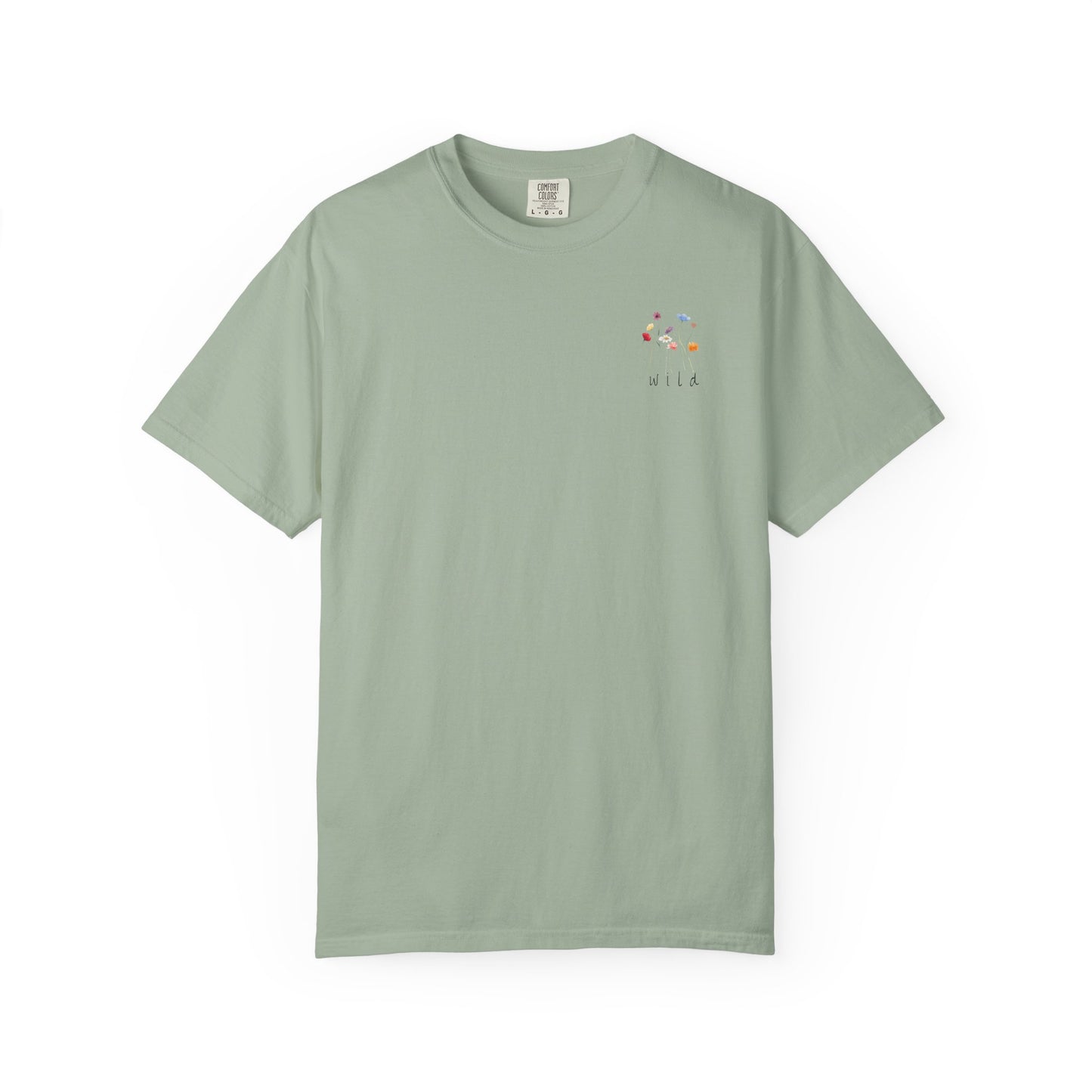 Minimalist Wild Flower Pocket T-Shirt