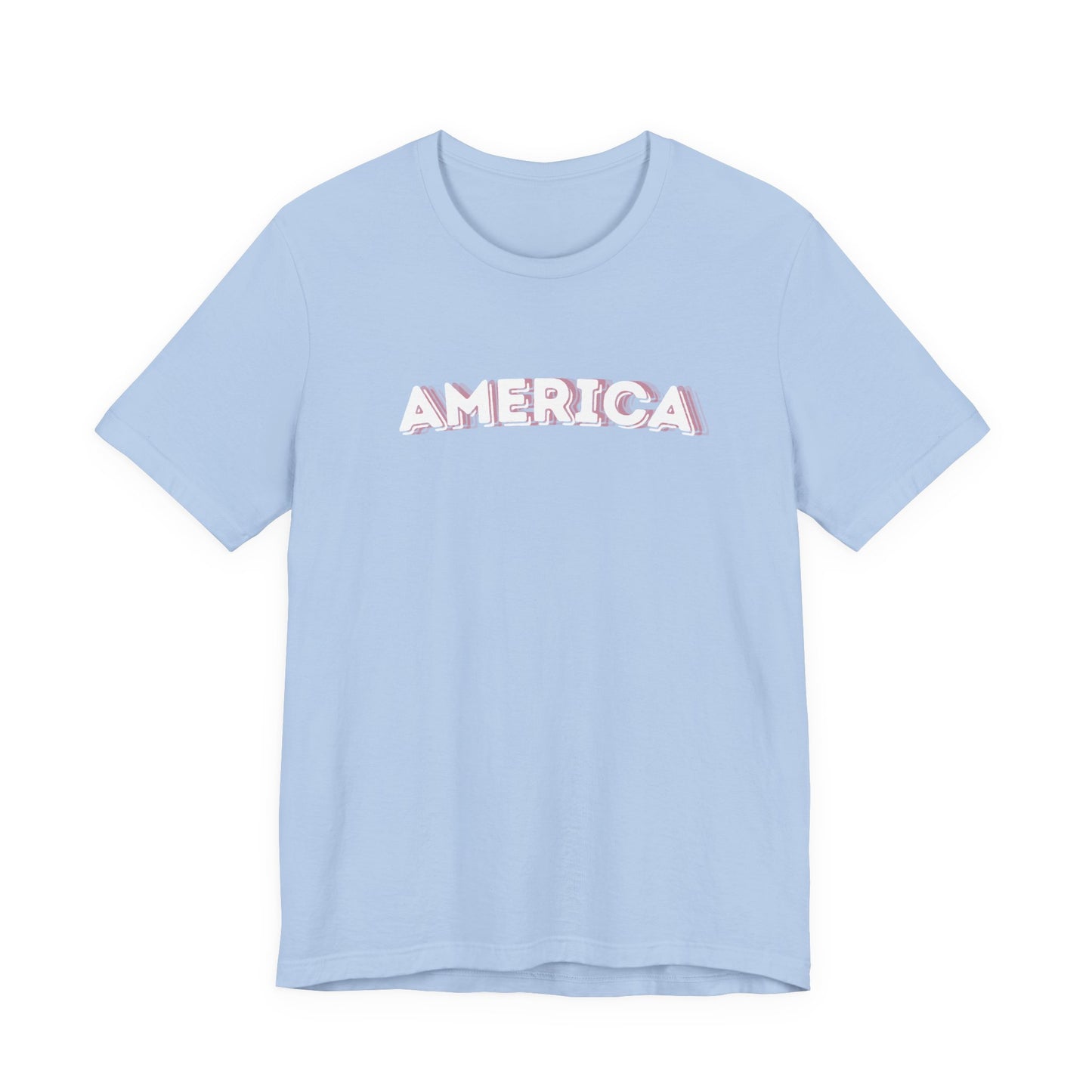 Americana Pink Camo 'AMERICA' T‑Shirt