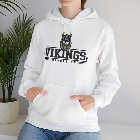 Vikings Medwayton Hoodie — Retro Viking Helmet Team Sweatshirt
