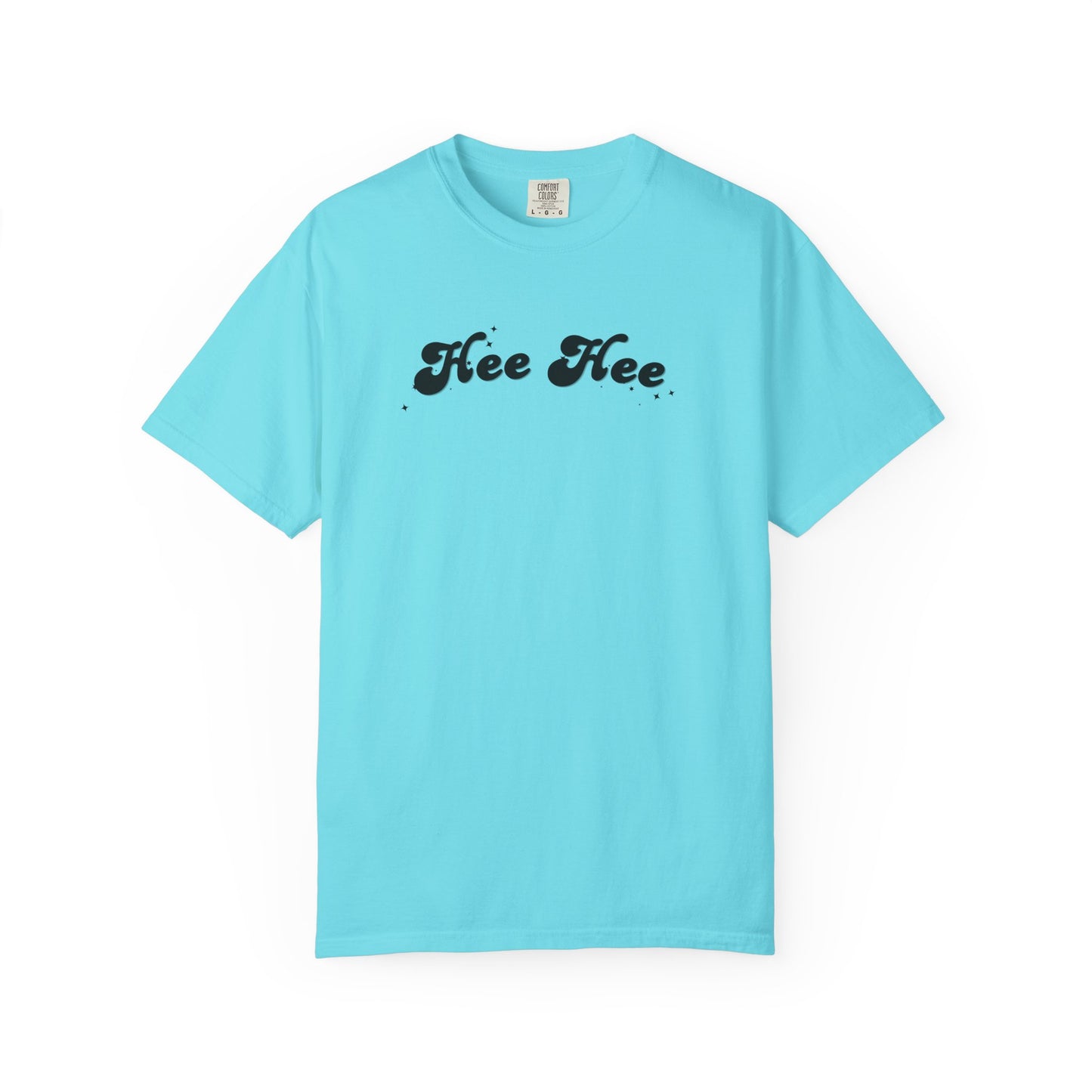 Hee Hee Graphic T-Shirt — Vintage Script Casual Tee