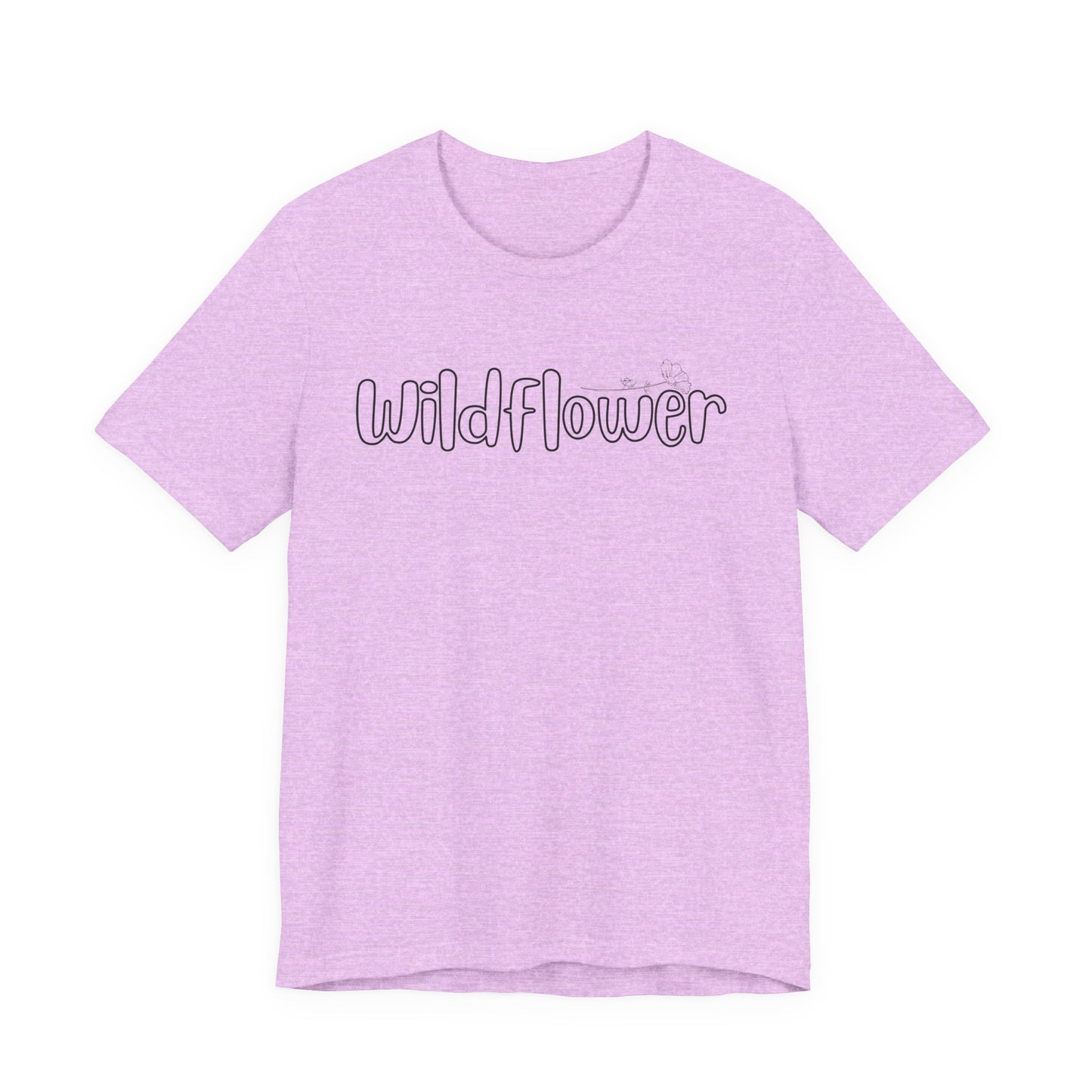 Wildflower script text Tee