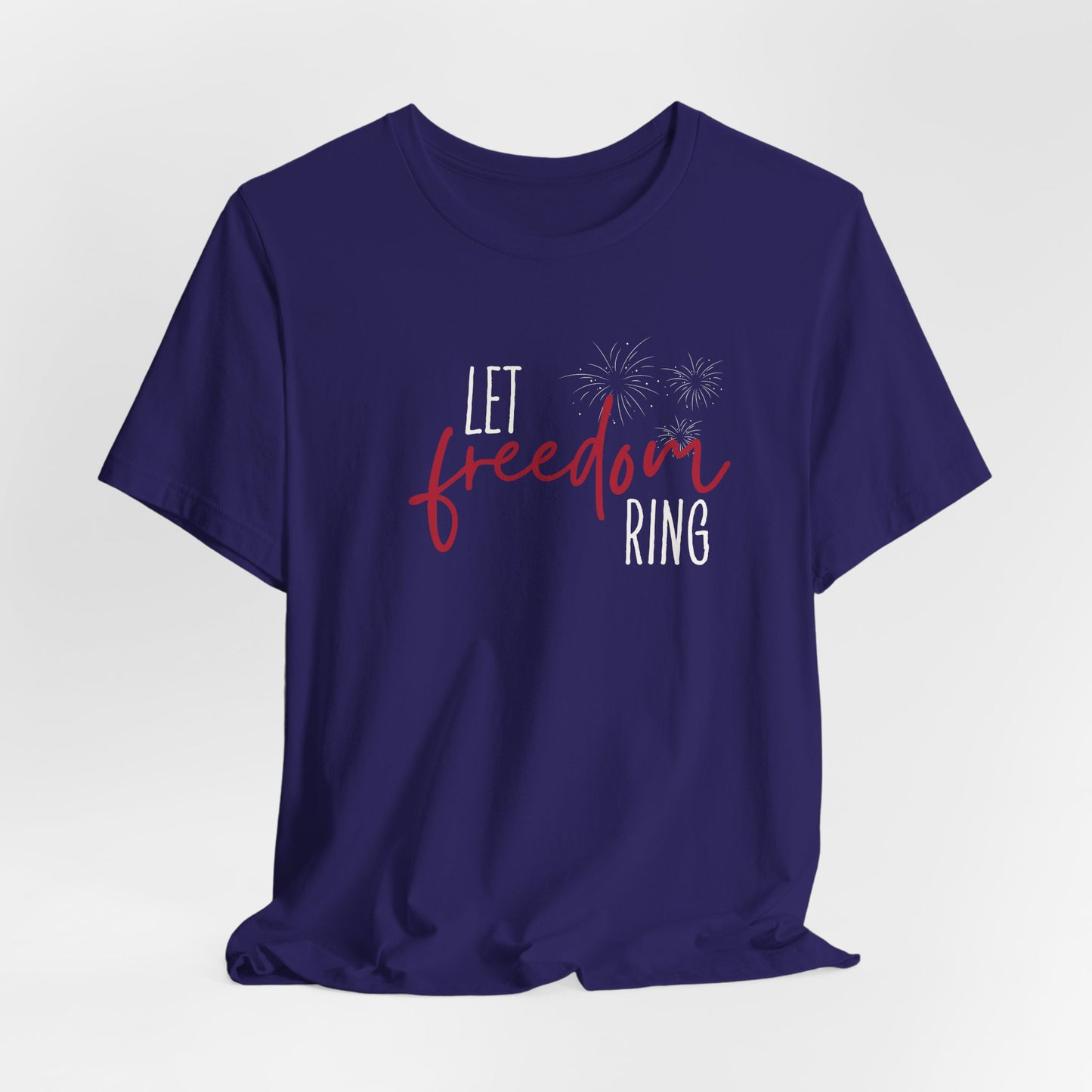 Freedom Script Tee — Minimalist 'freedom' Lettering T-Shirt