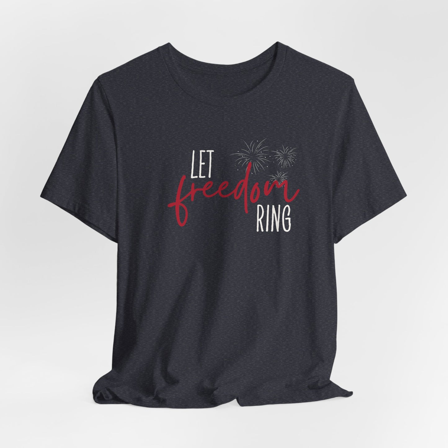 Freedom Script Tee — Minimalist 'freedom' Lettering T-Shirt