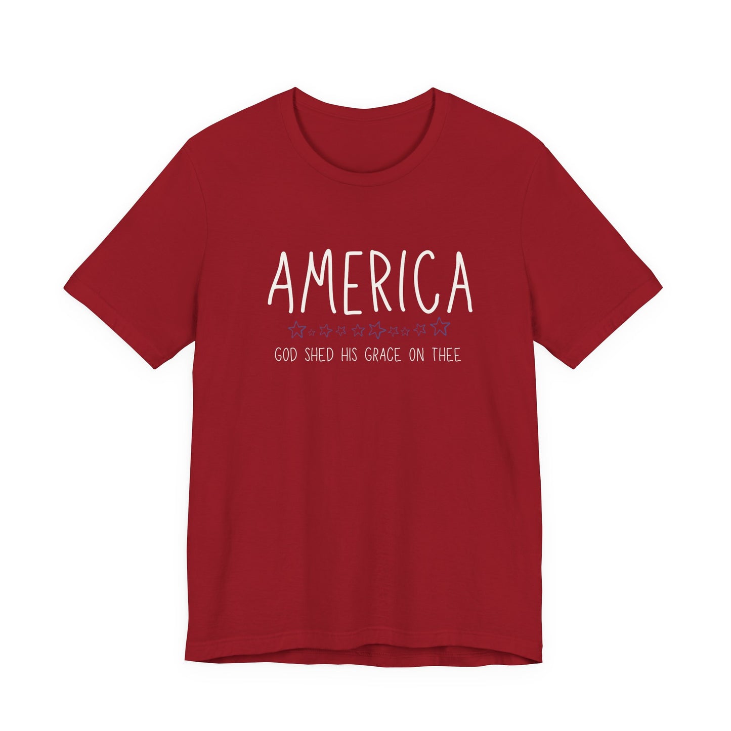 Patriotic Stars Tee — Subtle America Graphic T-Shirt
