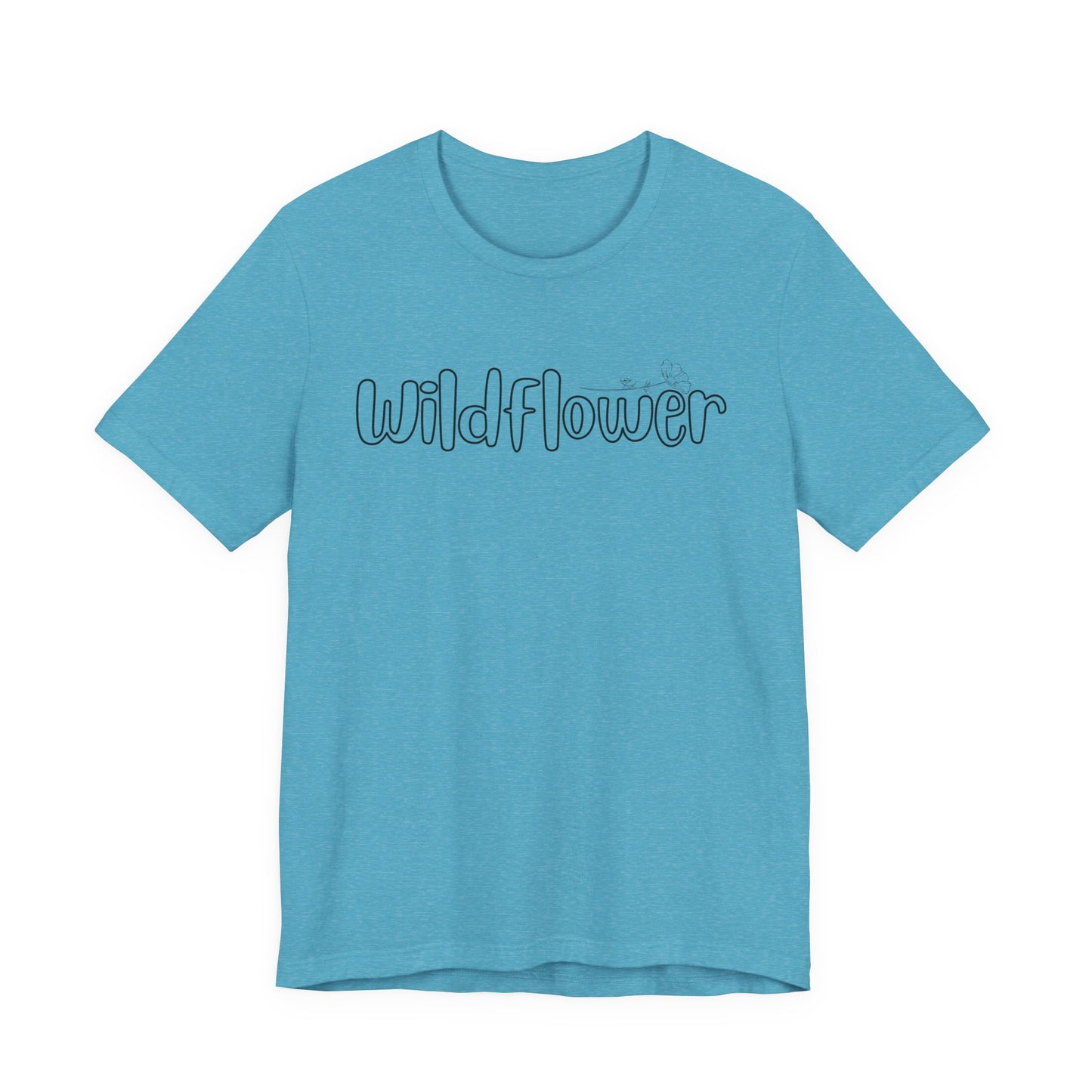 Wildflower script text Tee