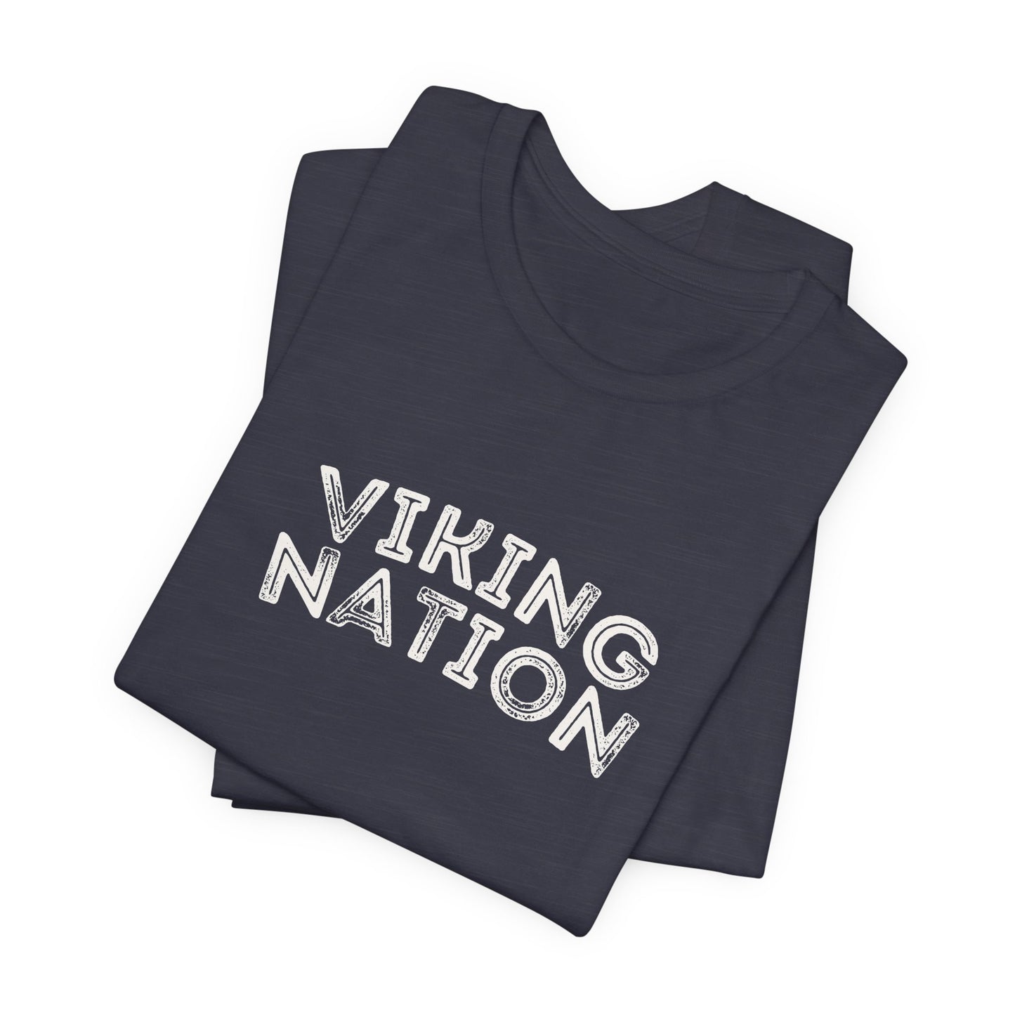 Viking Nation T‑Shirt – Retro Script Tee for Fans & Alumni
