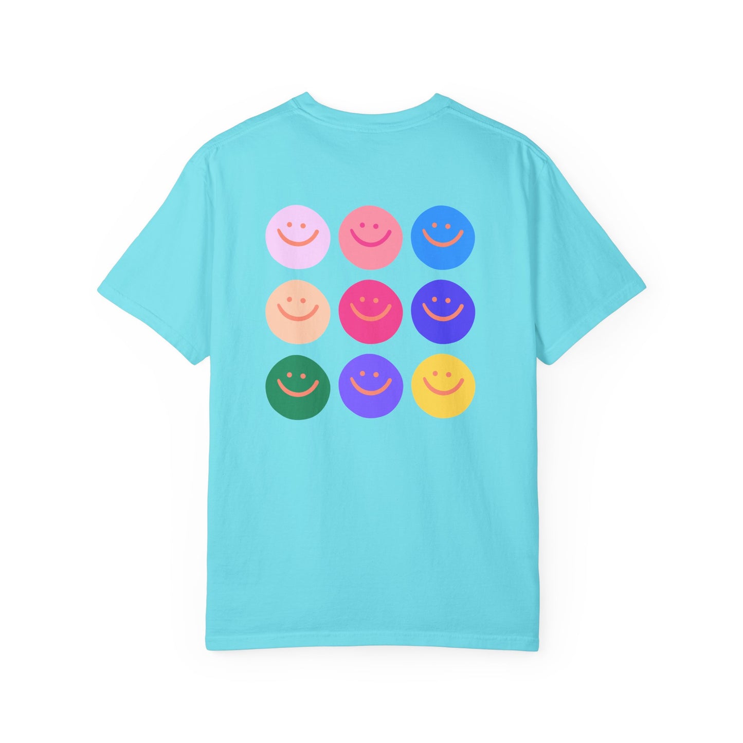 Smiley Dot Tee — Colorful Happy Faces Graphic T-Shirt
