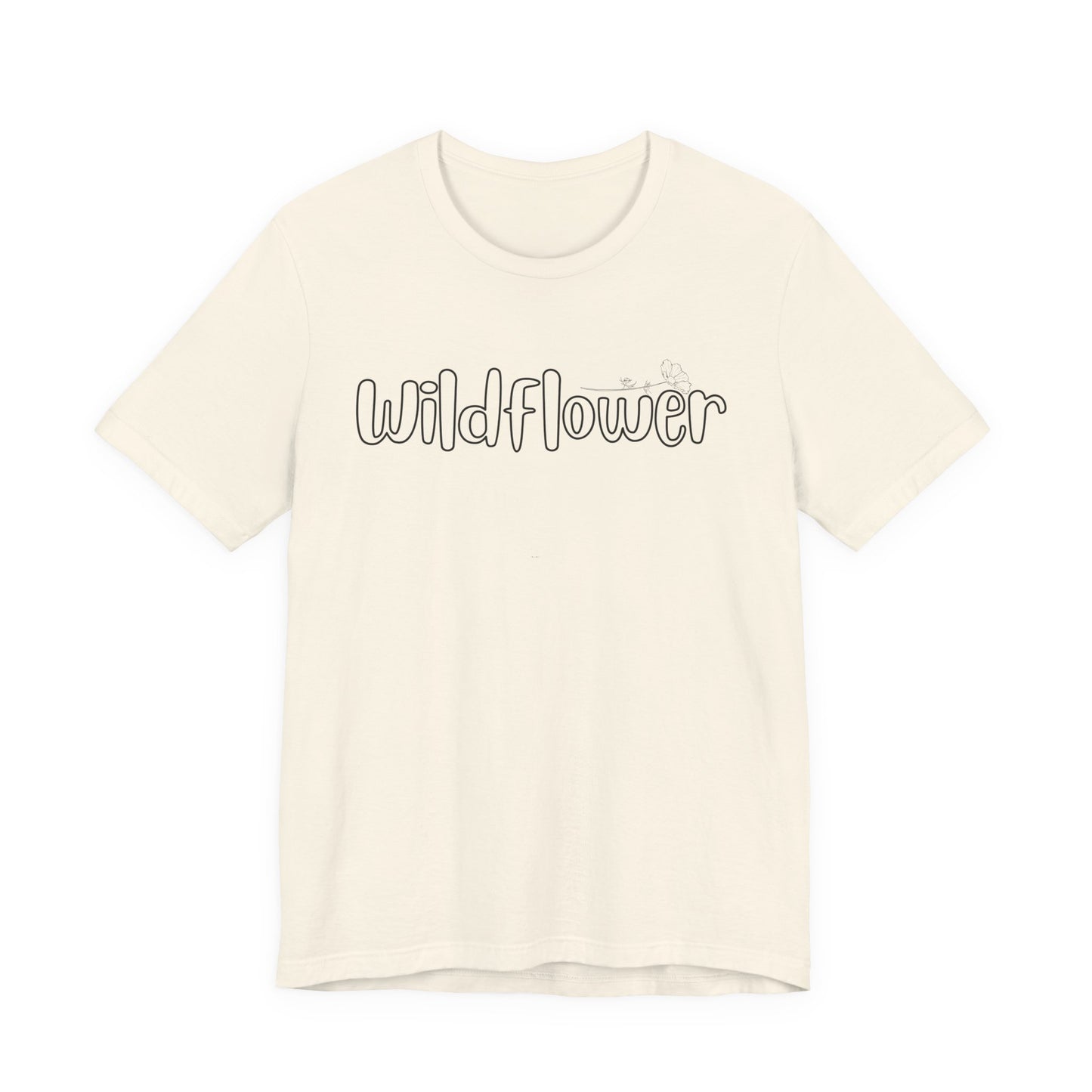 Wildflower script text Tee