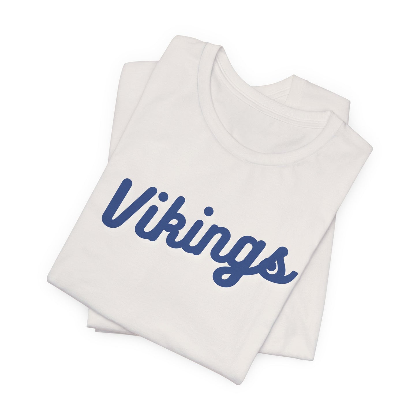Vikings Script Tee — Classic Athletic Crewneck Shirt