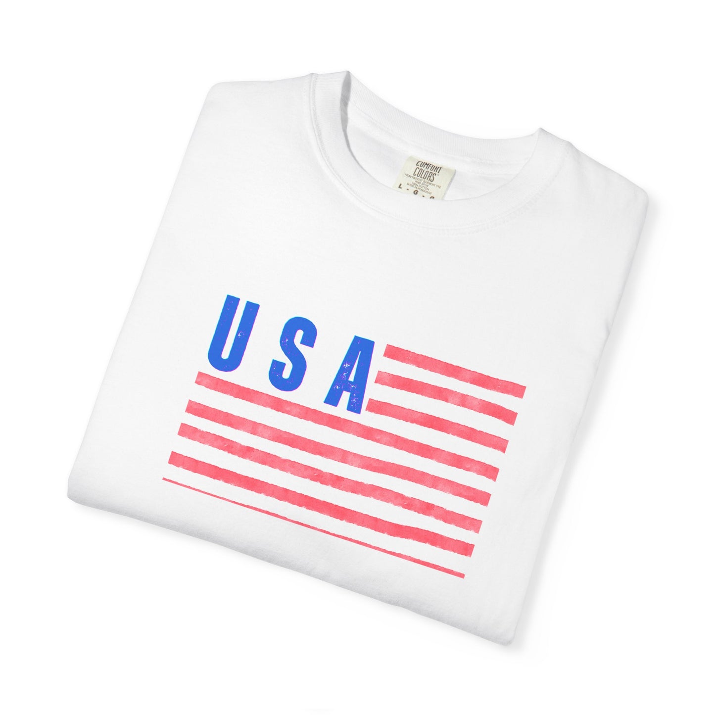 USA Flag Graphic T-Shirt — Patriotic Fourth of July Tee