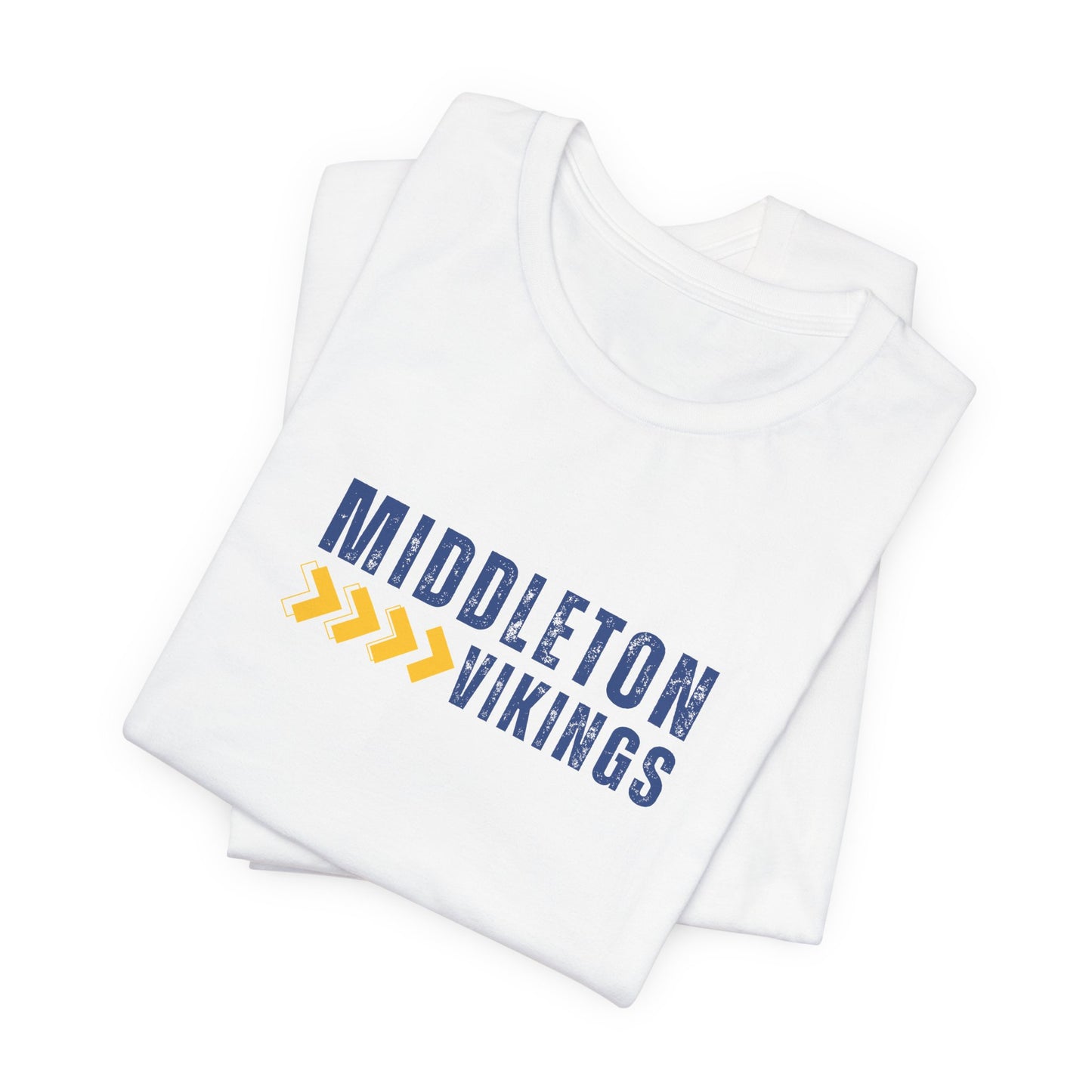 Middleton Vikings T‑Shirt — School Spirit Tee with Yellow Arrow Accent