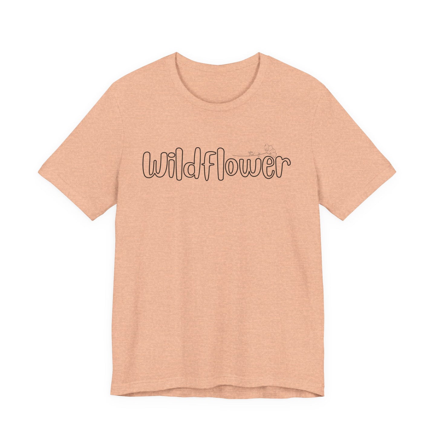 Wildflower script text Tee