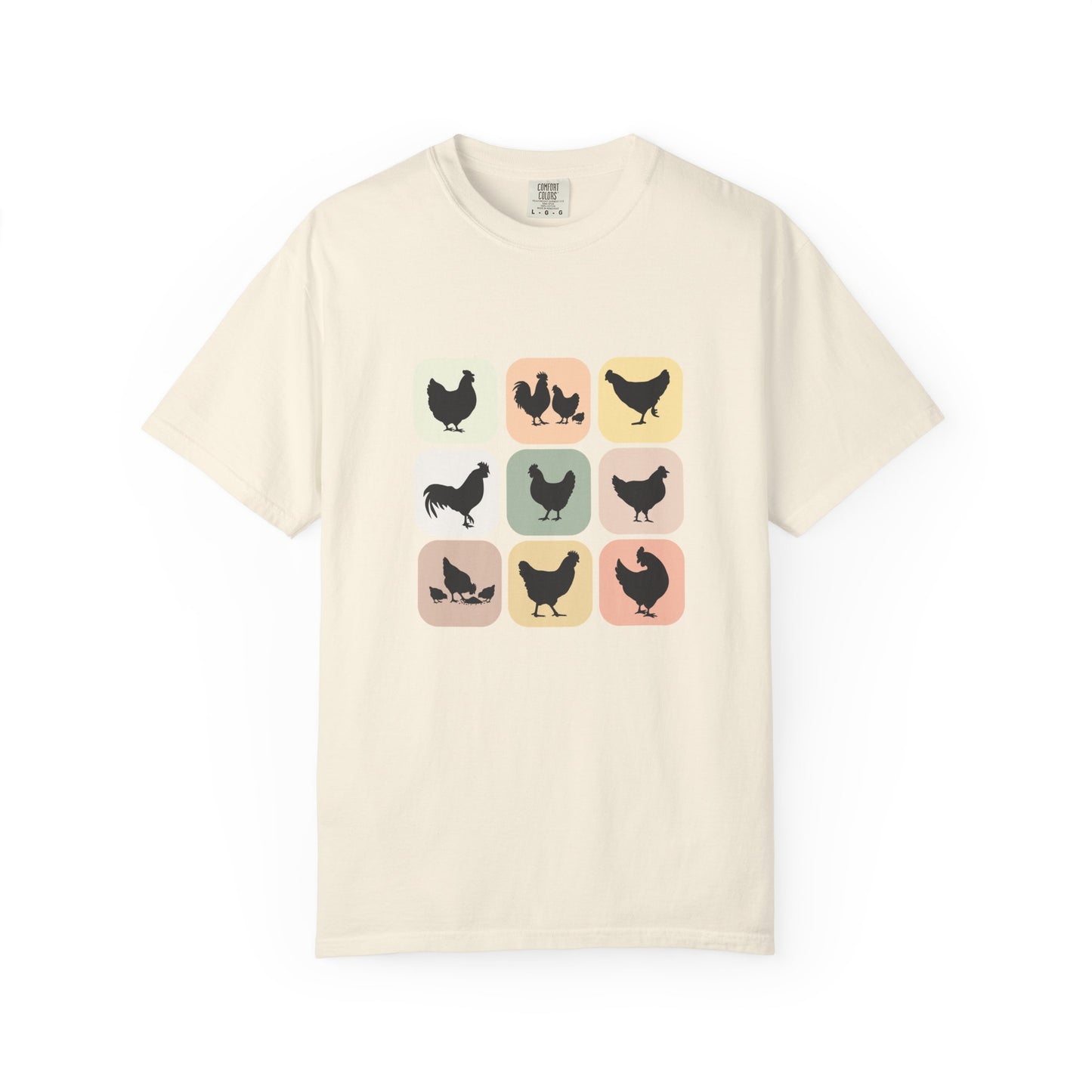 Chicken Silhouette Grid T-Shirt