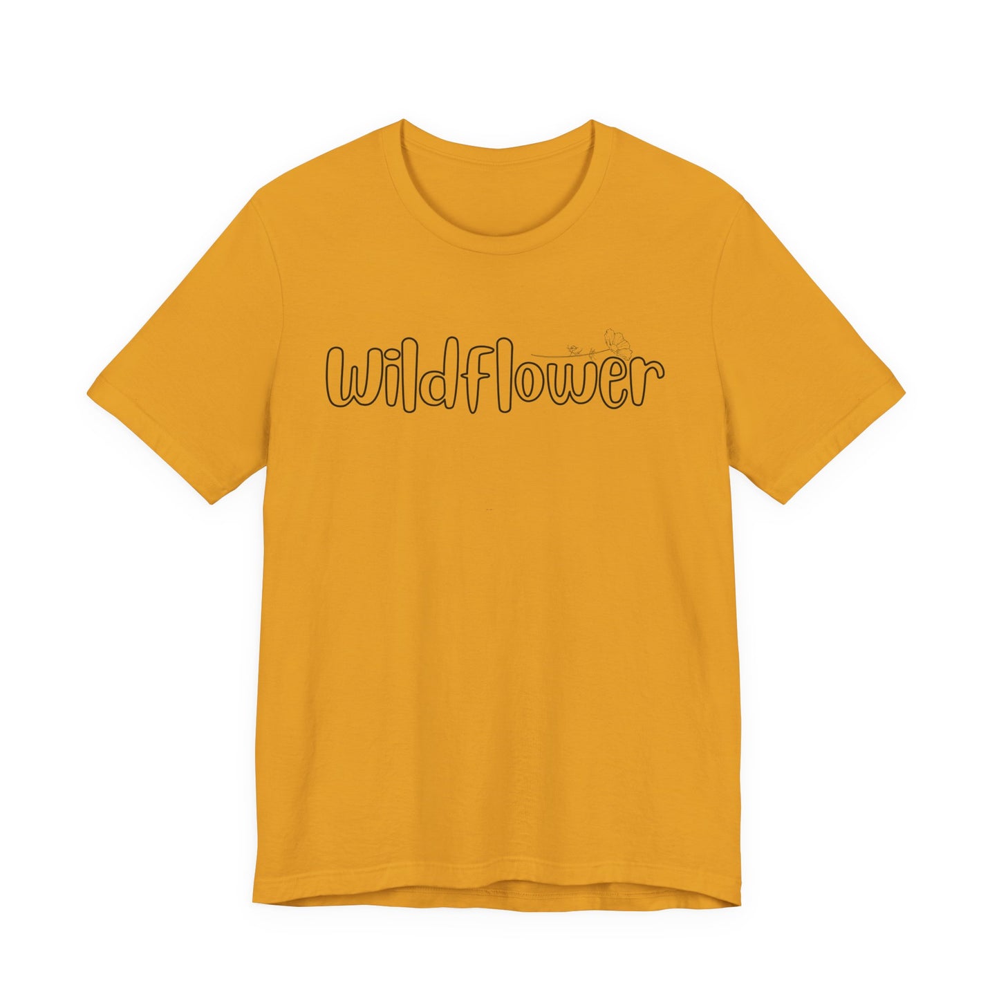 Wildflower script text Tee
