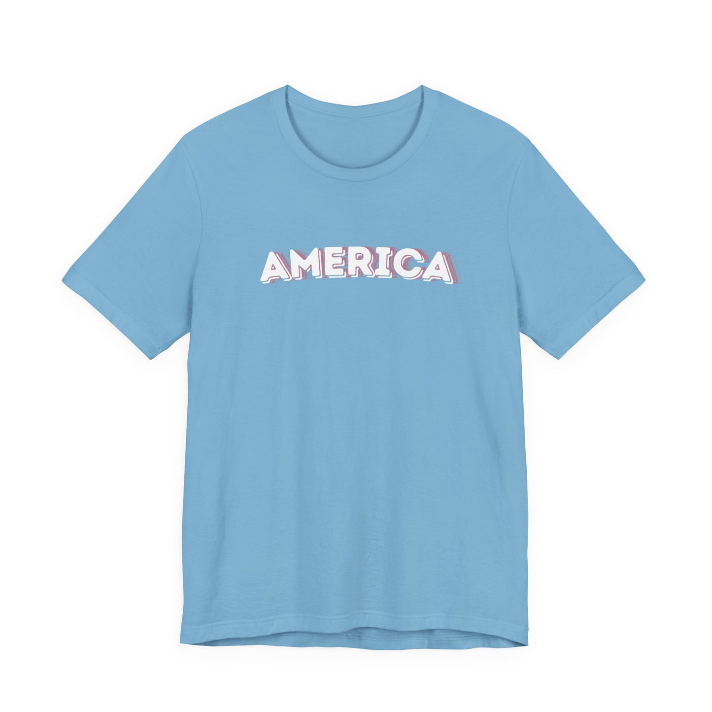 Americana Pink Camo 'AMERICA' T‑Shirt