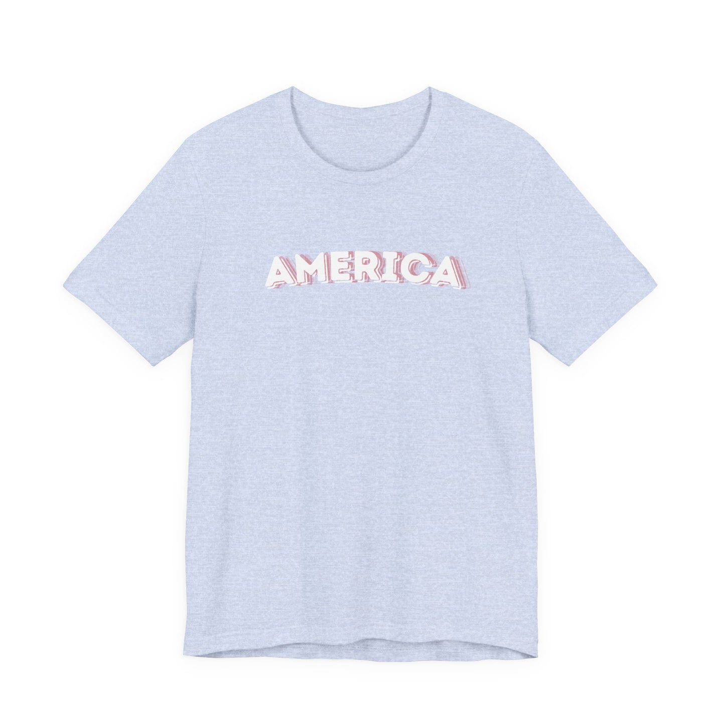 Americana Pink Camo 'AMERICA' T‑Shirt