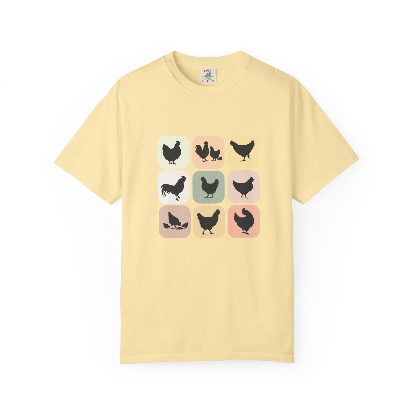 Chicken Silhouette Grid T-Shirt