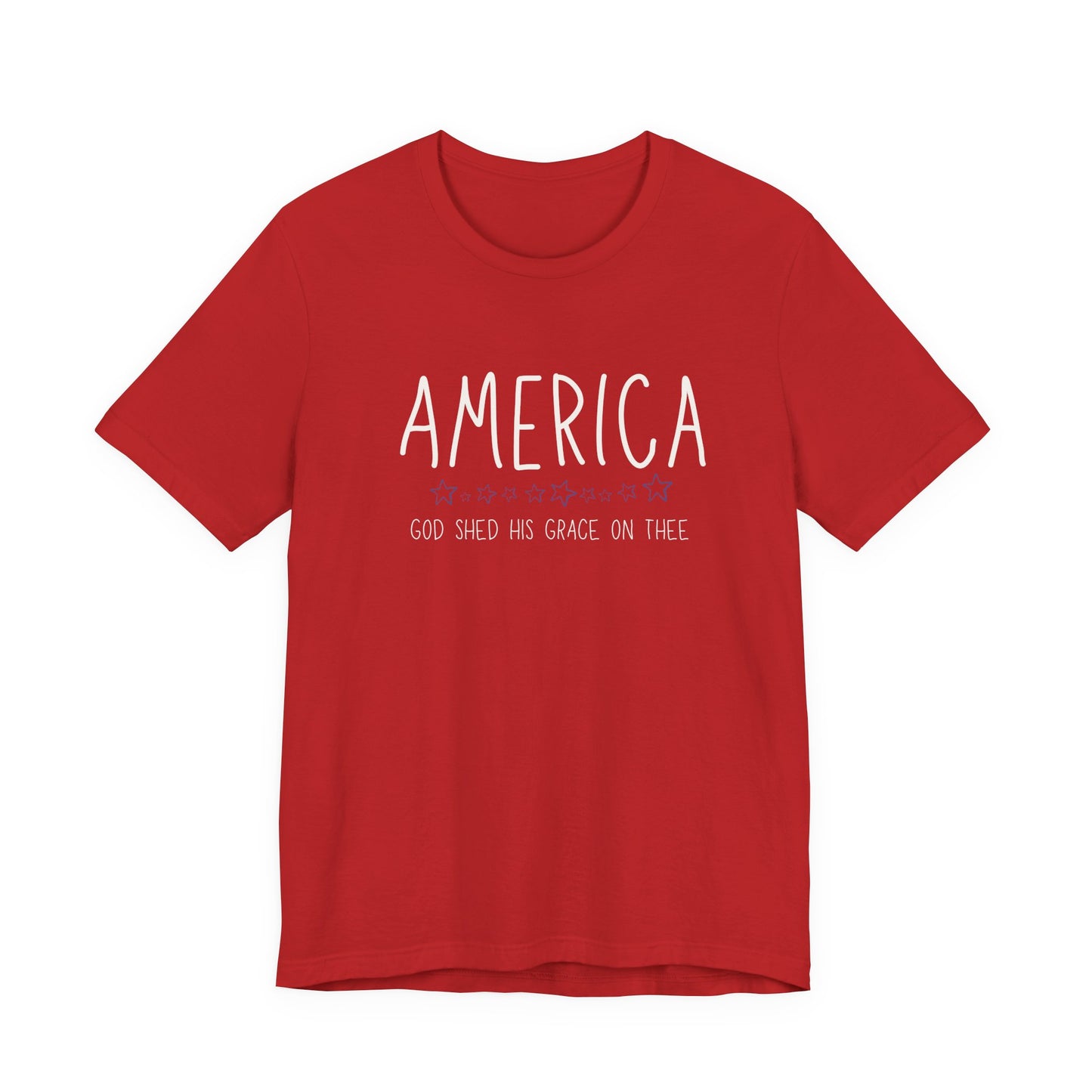 Patriotic Stars Tee — Subtle America Graphic T-Shirt