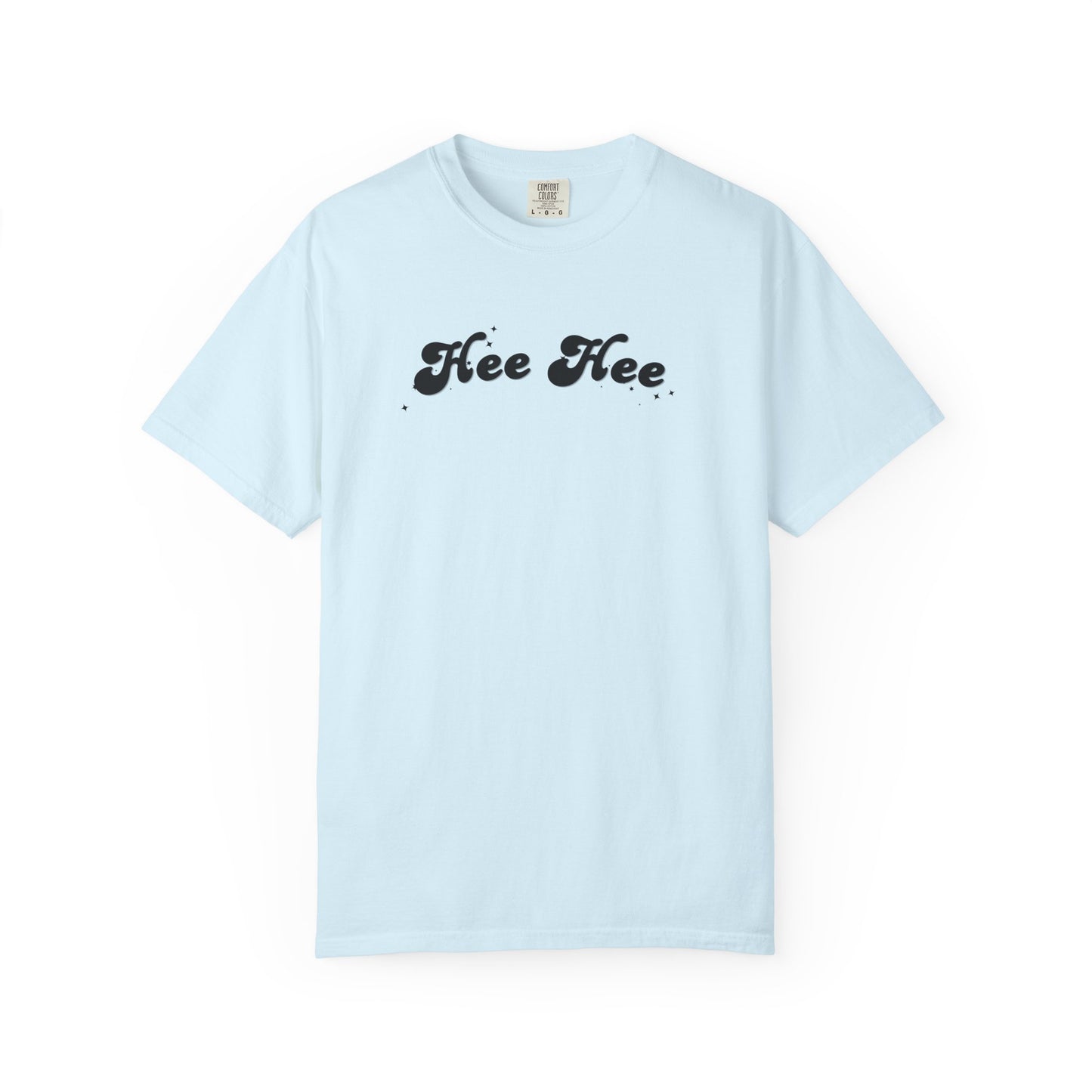 Hee Hee Graphic T-Shirt — Vintage Script Casual Tee