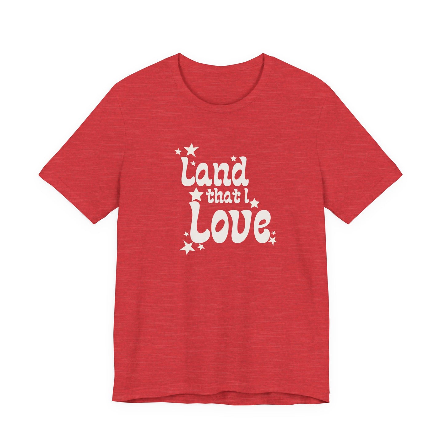 Land of Love T-Shirt — Retro Heart Graphic Tee