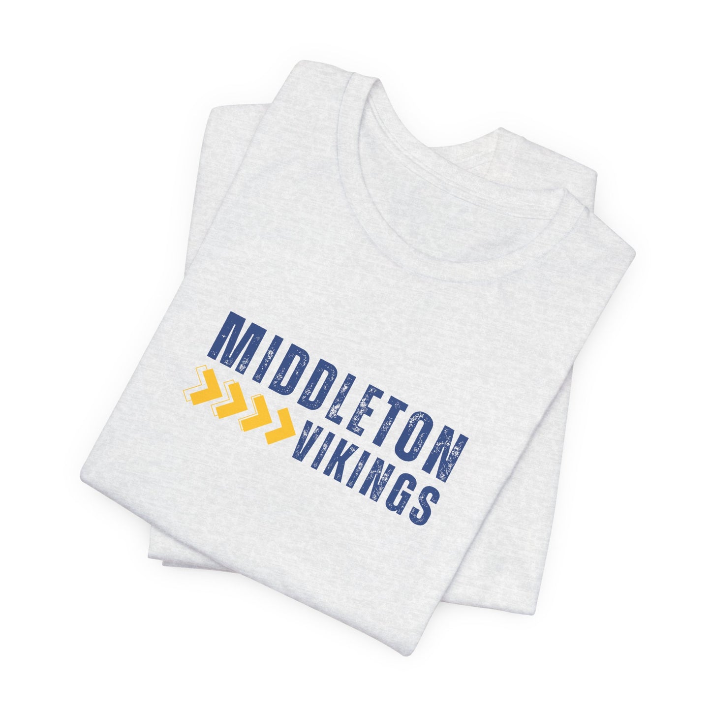 Middleton Vikings T‑Shirt — School Spirit Tee with Yellow Arrow Accent