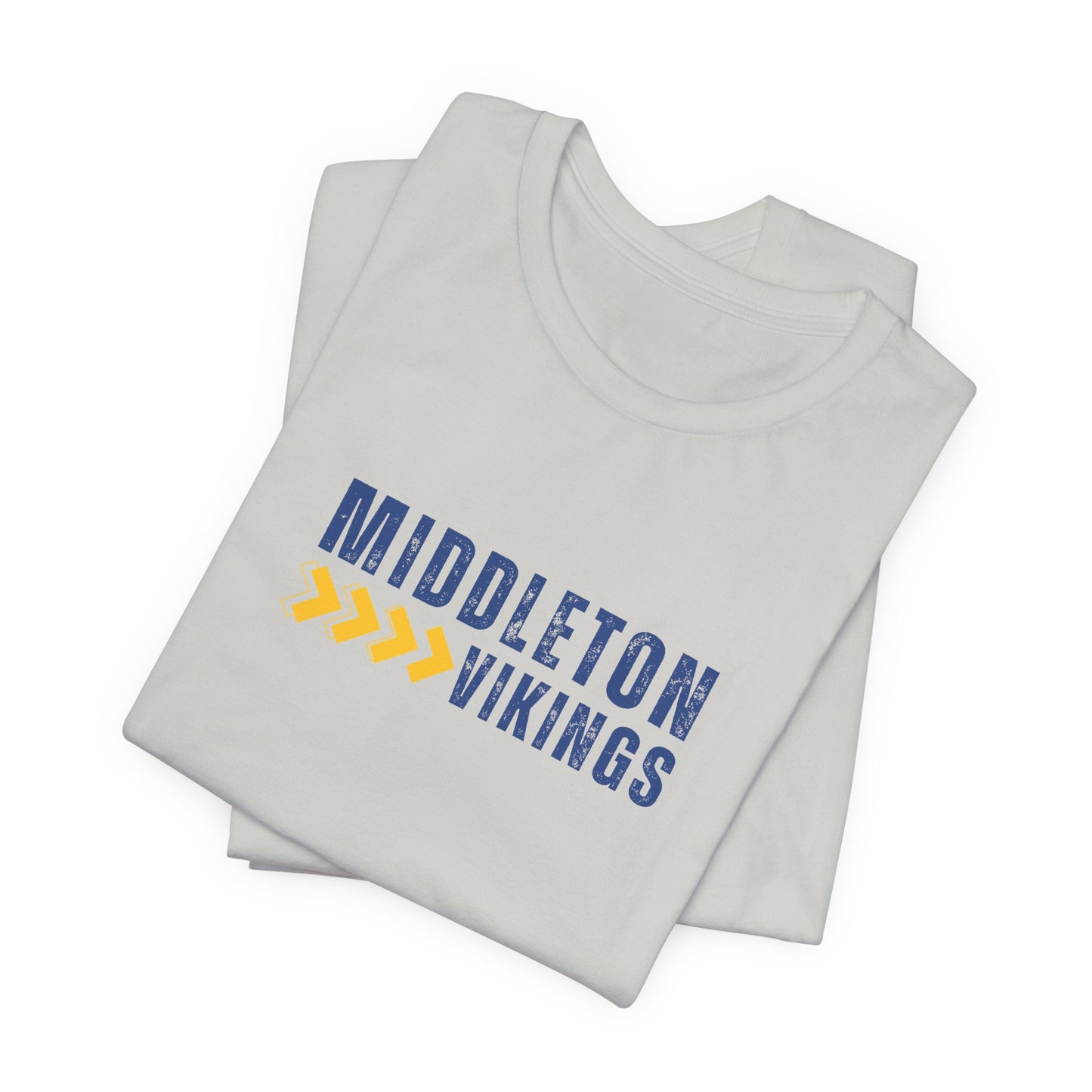 Middleton Vikings T‑Shirt — School Spirit Tee with Yellow Arrow Accent