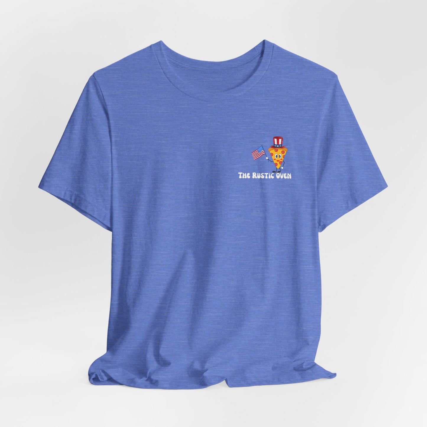 Party in the USA Pizza Tee - Patriotic 4th of July Graphic T-Shirt