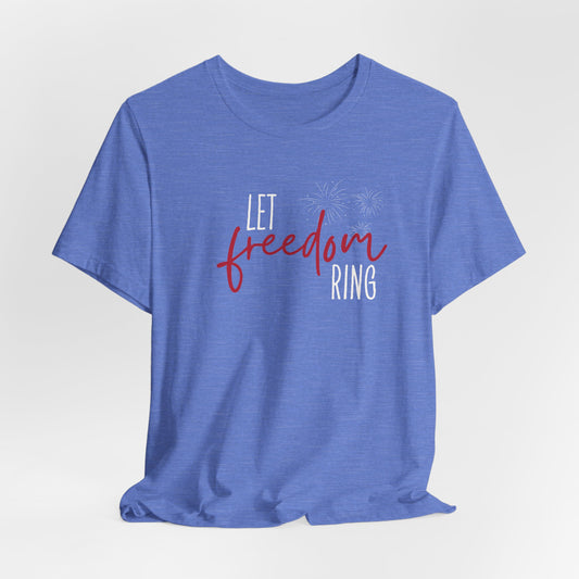 Freedom Script Tee — Minimalist 'freedom' Lettering T-Shirt