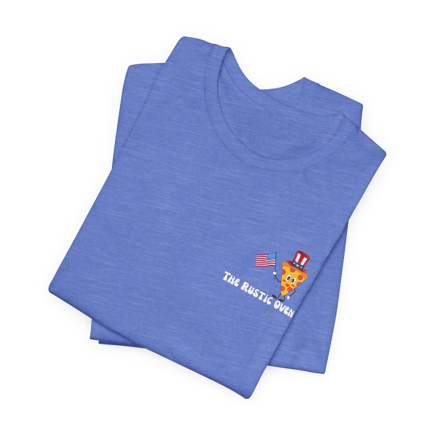 Party in the USA Pizza Tee - Patriotic 4th of July Graphic T-Shirt