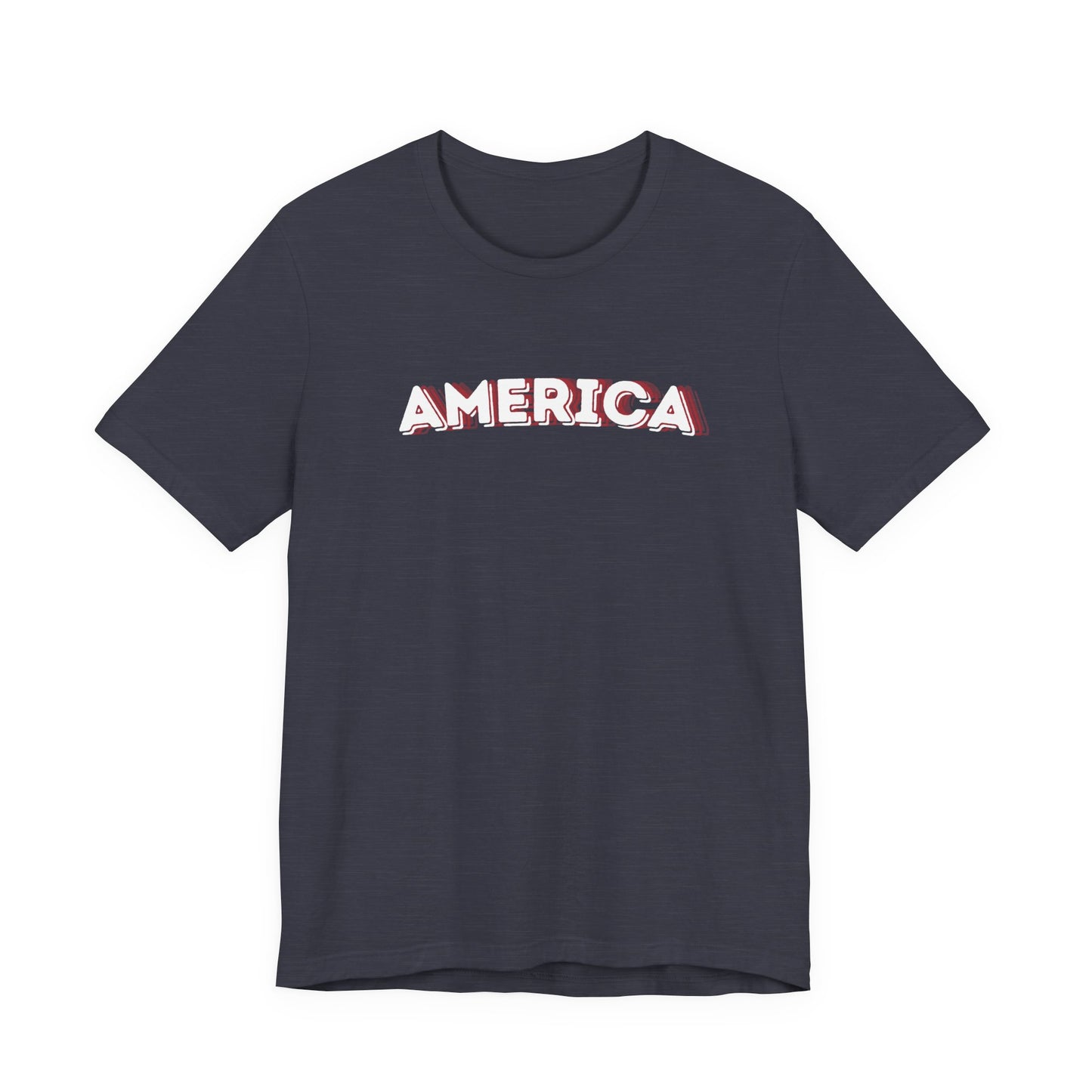 Americana Pink Camo 'AMERICA' T‑Shirt