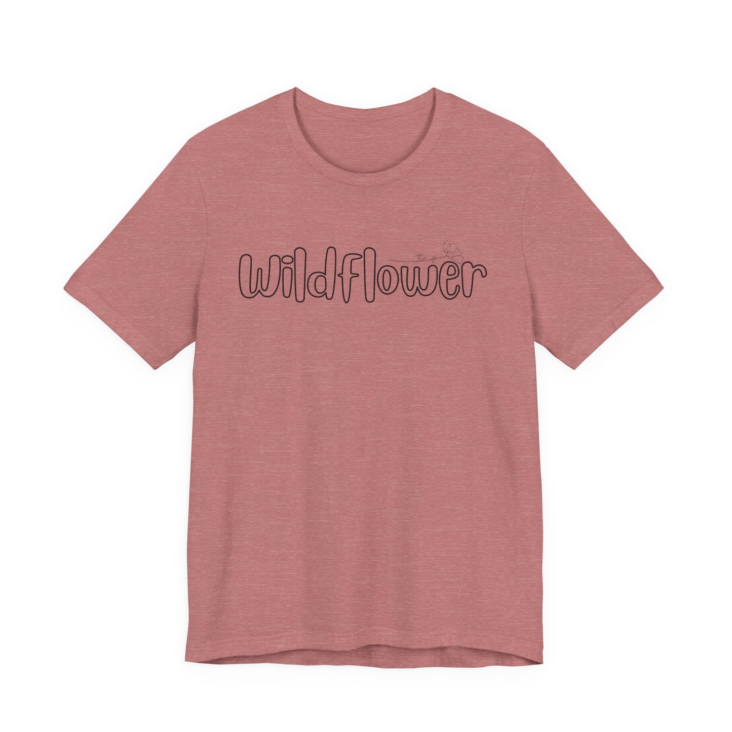 Wildflower script text Tee