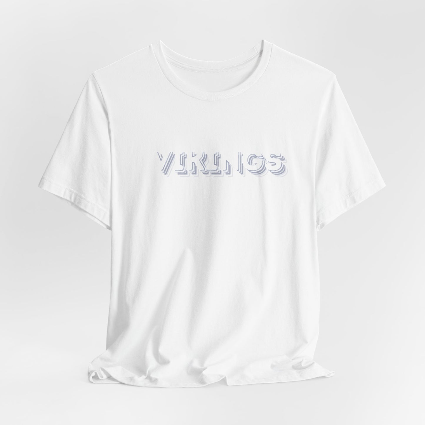 Vikings Text Tee — Retro Glacier Logo T-Shirt