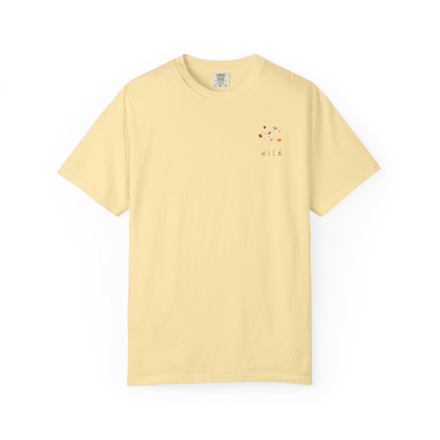 Minimalist Wild Flower Pocket T-Shirt