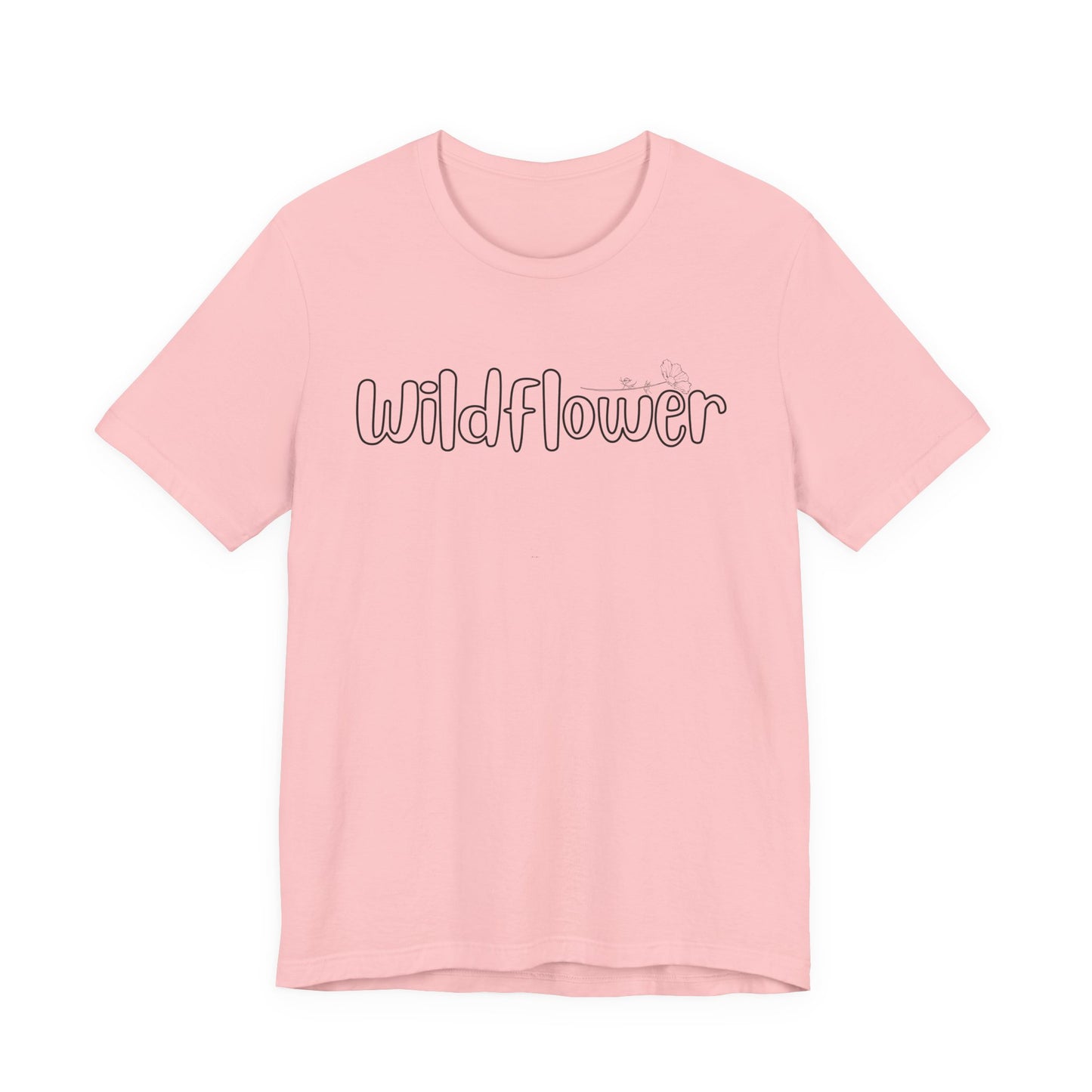 Wildflower script text Tee