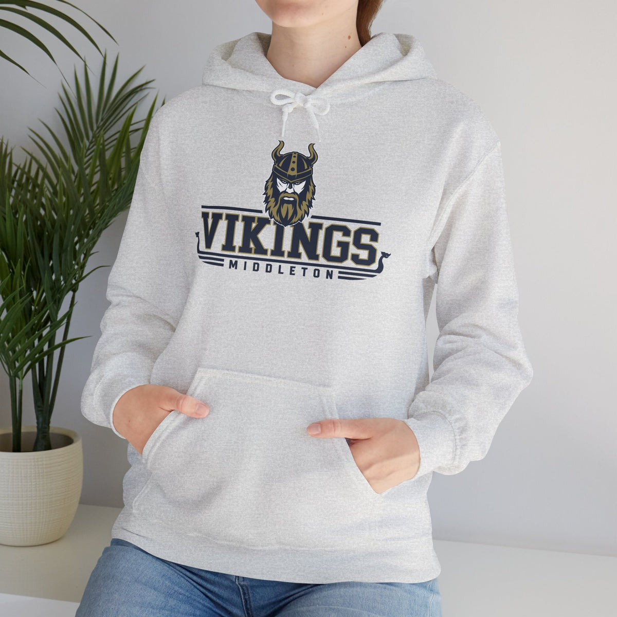 Vikings Medwayton Hoodie — Retro Viking Helmet Team Sweatshirt