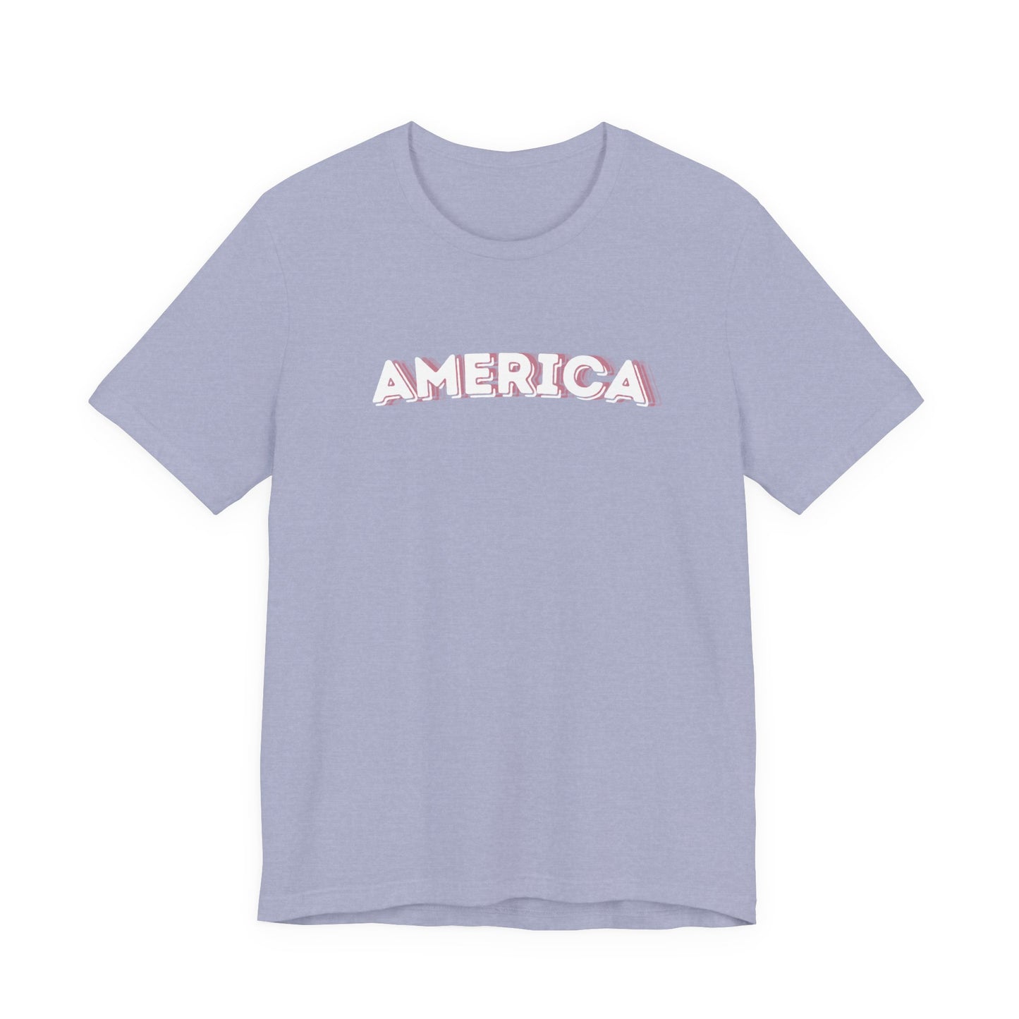 Americana Pink Camo 'AMERICA' T‑Shirt