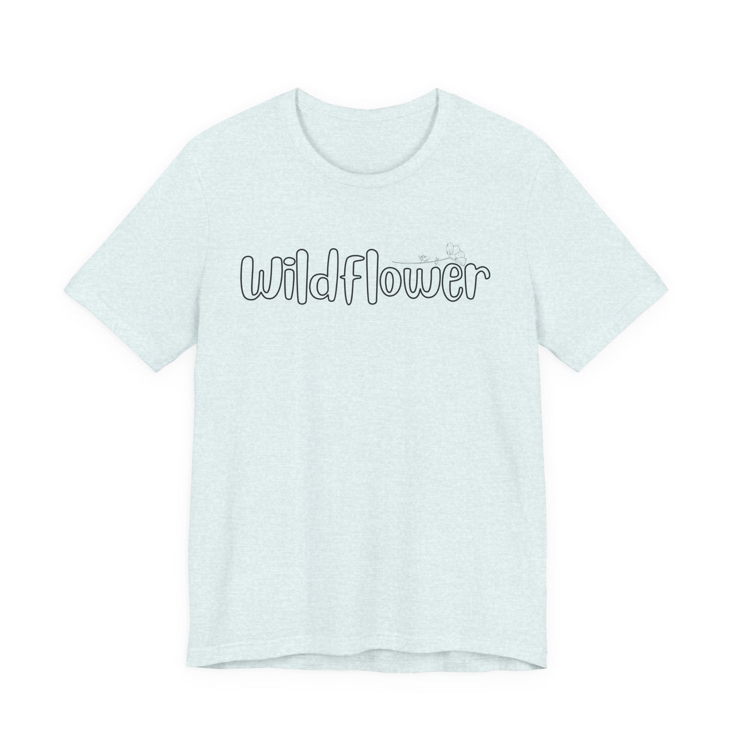 Wildflower script text Tee