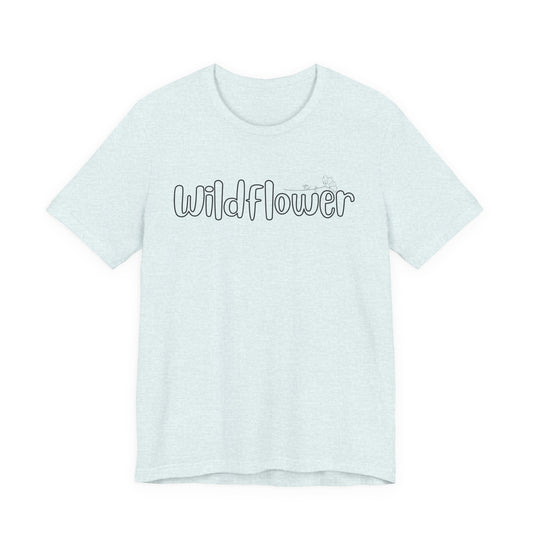 Wildflower script text Tee