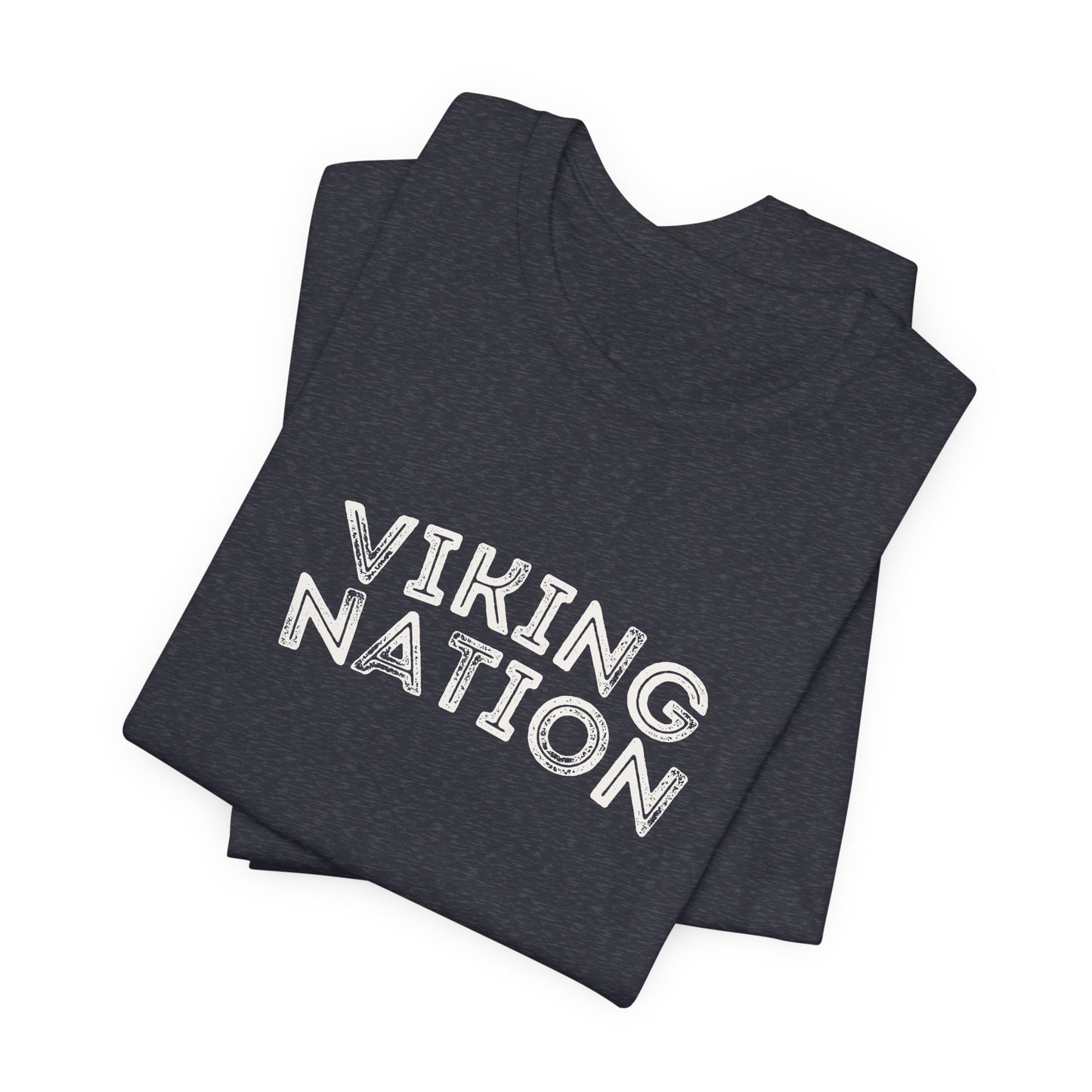Viking Nation T‑Shirt – Retro Script Tee for Fans & Alumni