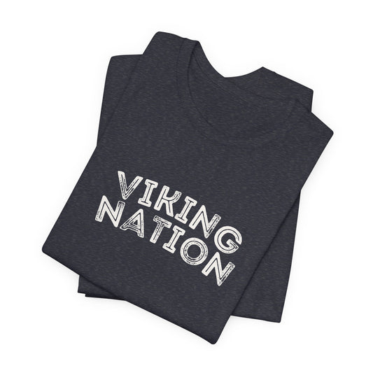 Viking Nation T‑Shirt – Retro Script Tee for Fans & Alumni
