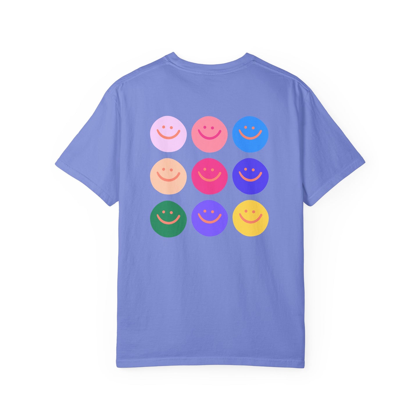 Smiley Dot Tee — Colorful Happy Faces Graphic T-Shirt