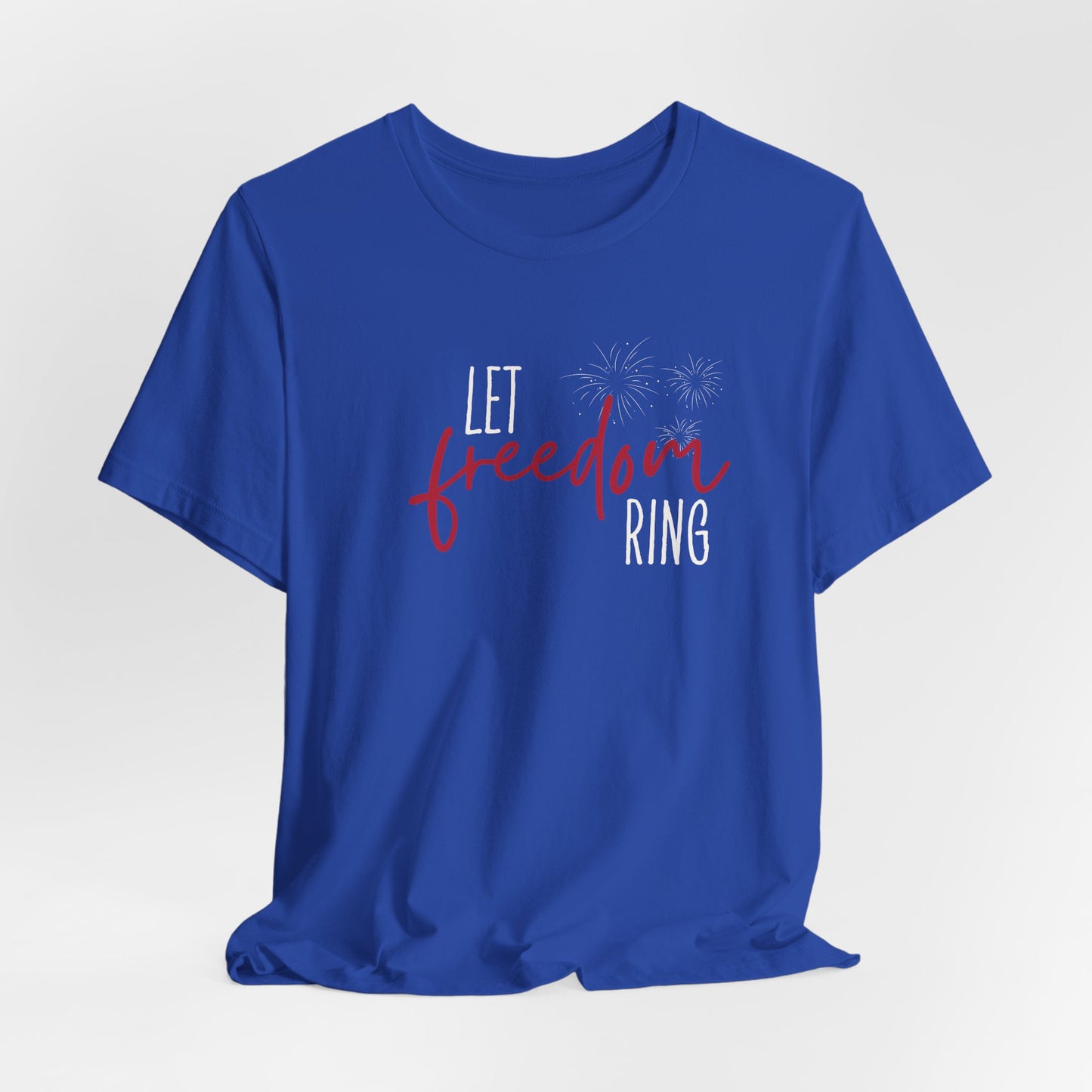 Freedom Script Tee — Minimalist 'freedom' Lettering T-Shirt