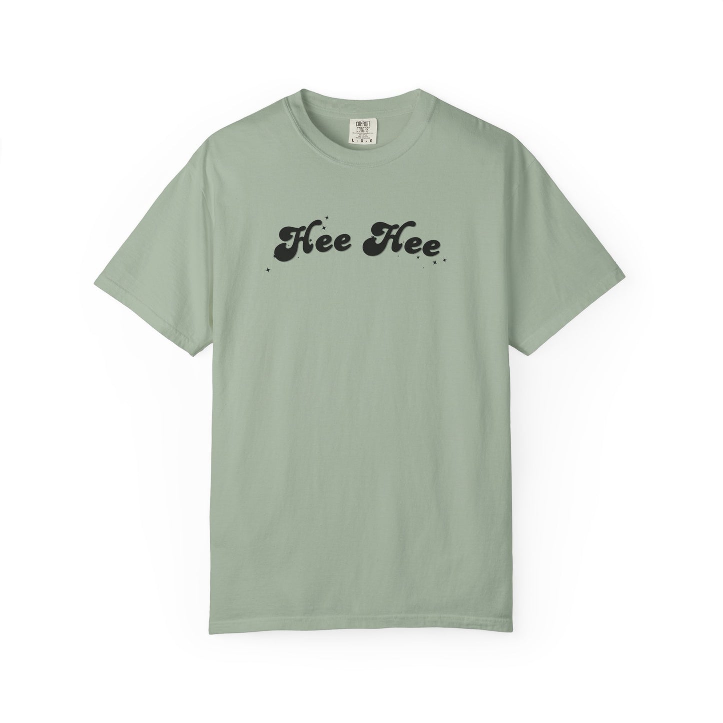 Hee Hee Graphic T-Shirt — Vintage Script Casual Tee